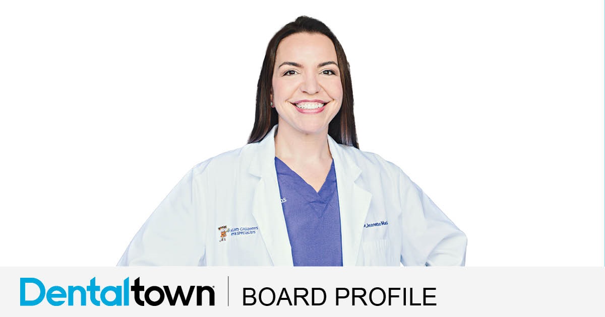 3 Questions With Dr. Jeanette MacLean Who better to kick off this series designed to spotlight the doctors who help direct and dictate the direction of Dentaltown’s editorial content than Dr. Jeanette MacLean? The Arizona-based pediatric dentist has been a member of the board for more than five years and regularly contributes articles herself. 